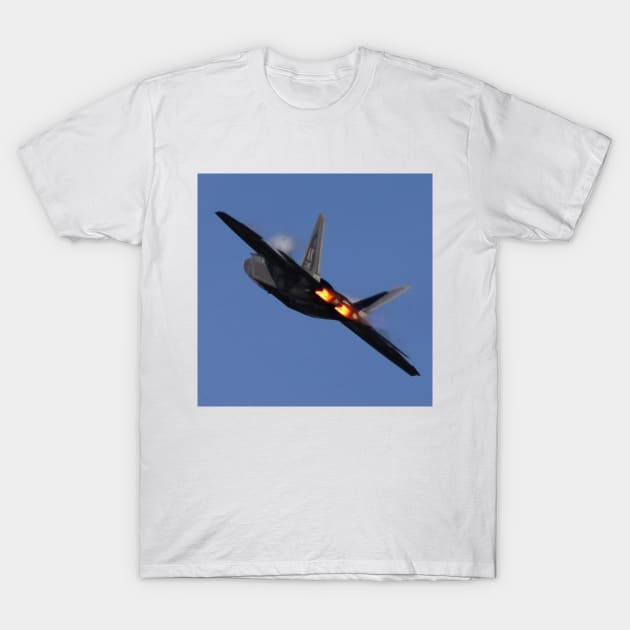 F-22 Raptor in Afterburner T-Shirt by acefox1